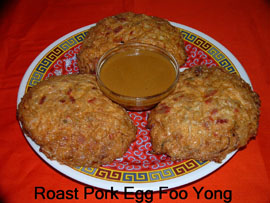 Roast Pork Egg Foo Yung